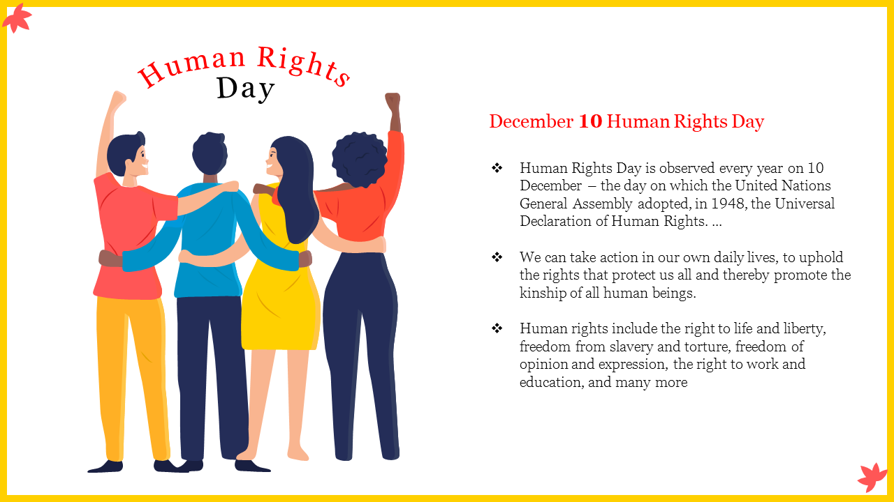 Human Rights Day PowerPoint Slide